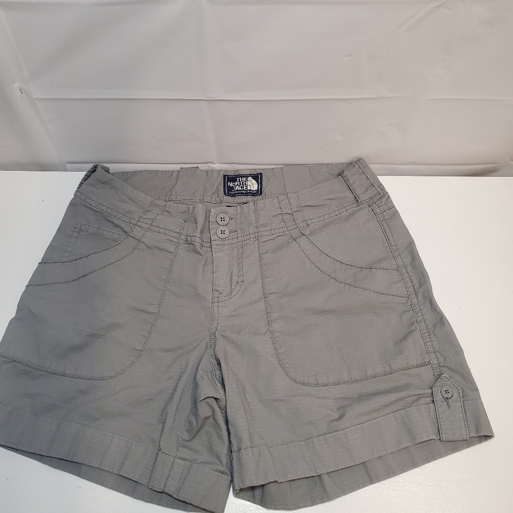 The North Face Women's High Waist Shorts in Light Gray